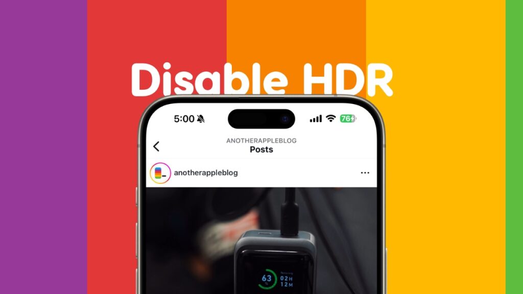 Disable HDR in Instagram for iPhone.