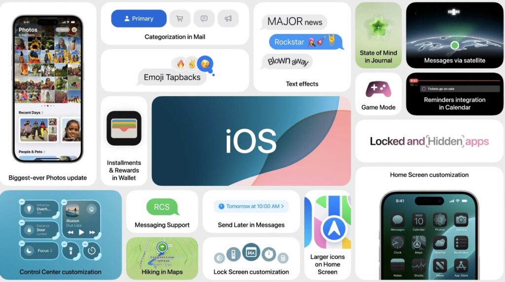 Apple iOS 18 announced for iPhone.