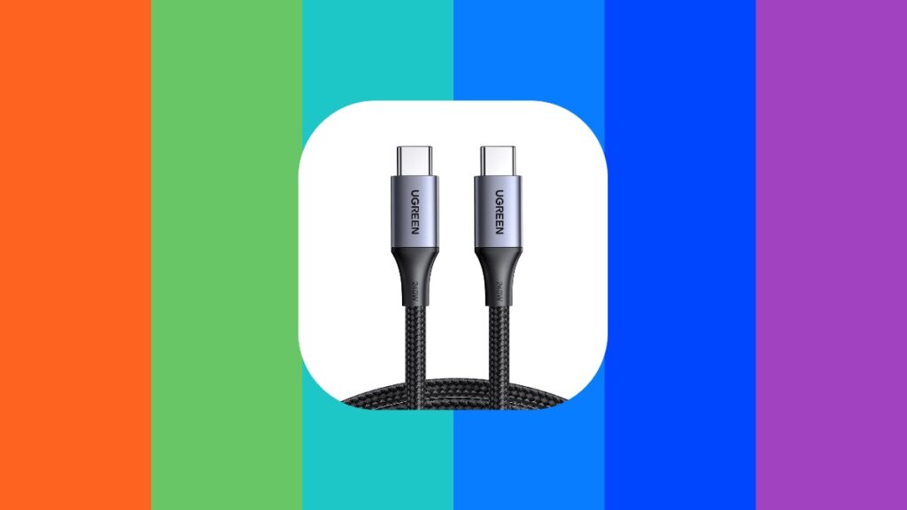 UGREEN 240W USB-C cable available for $13.99 only.