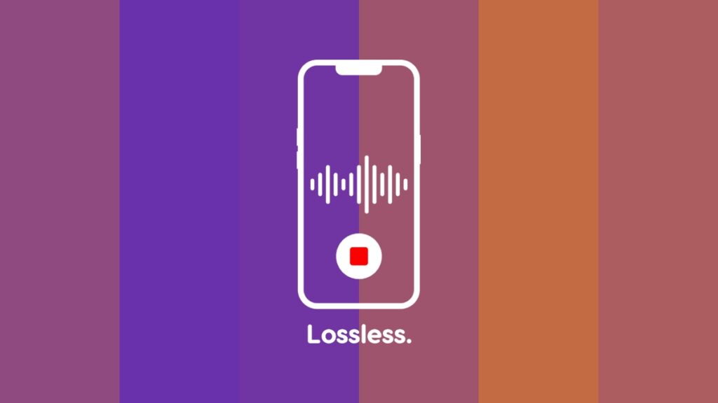 Record lossless audio using Voice Memos.