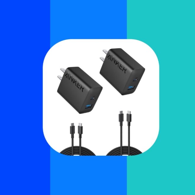 Anker USB-C Charger + Cable 2-Pack is Just $12.98 Today