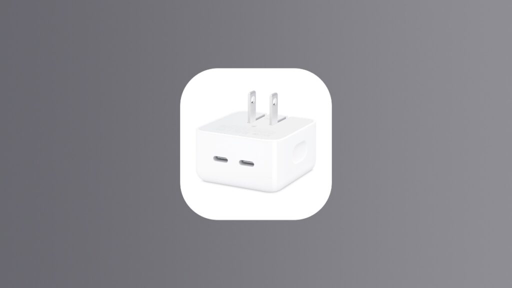 Save $19 on Apple 35W USB-C charger.