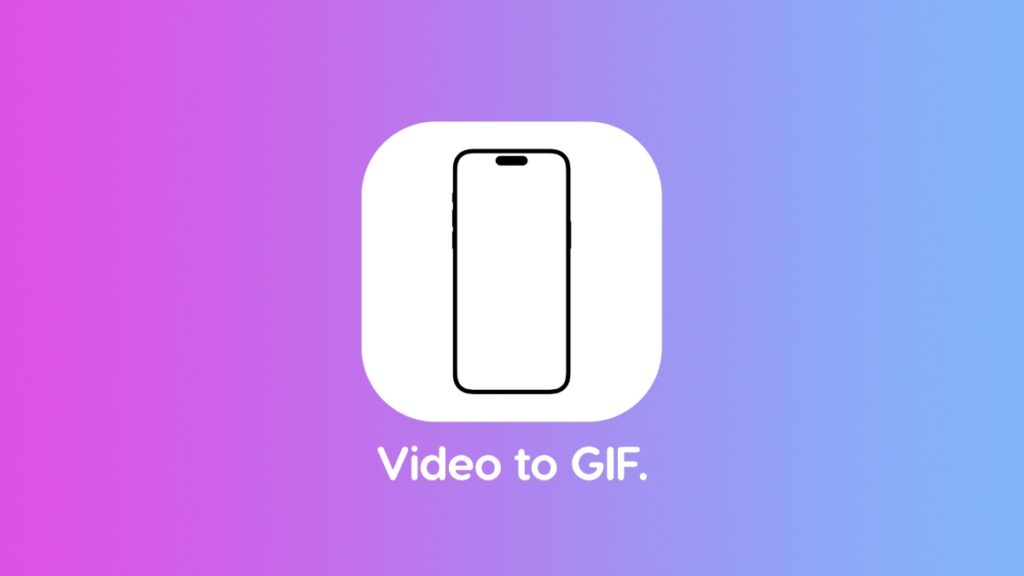 Convert video to GIF on iPhone, iPad.