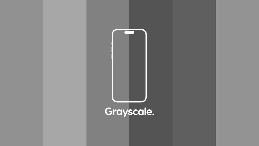 Enable grayscale mode on iPhone.