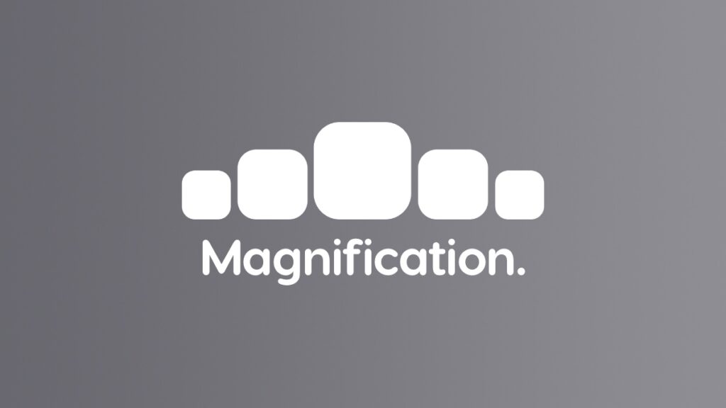 Enable magnification effect in Dock on Mac.