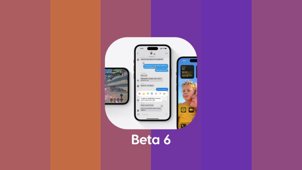 Download iOS 18 beta 6 for iPhone.