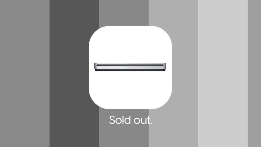 Apple USB SuperDrive is sold out.