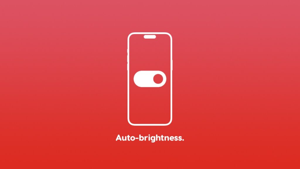 Turn off auto-brightness on iPhone and iPad.