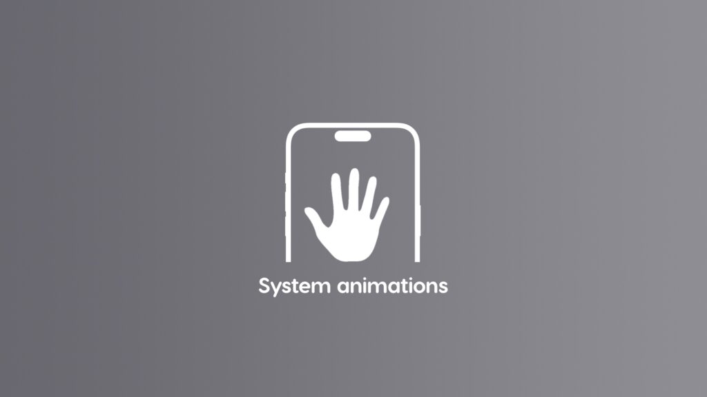 Turn off system animations on iPhone and iPad.