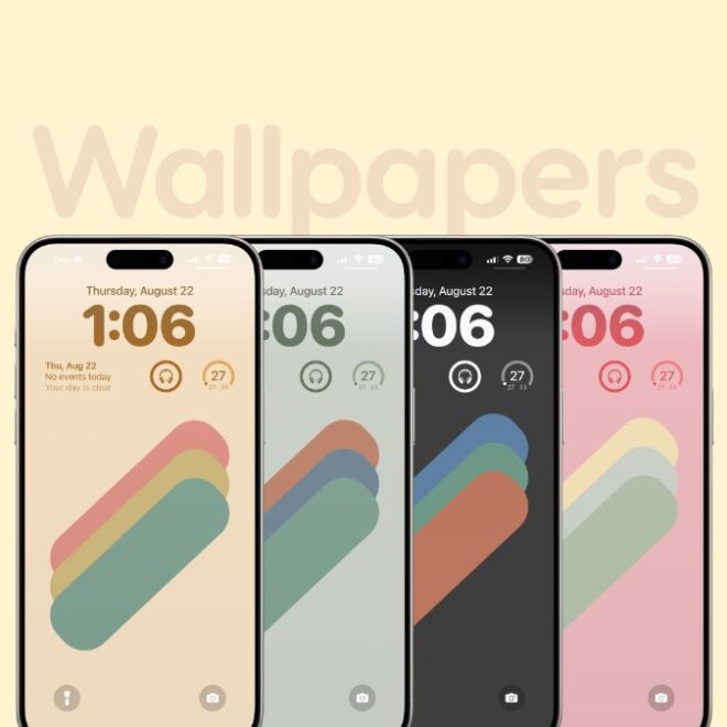 Download Minimal Vintage Colors Wallpaper Pack for iPhone