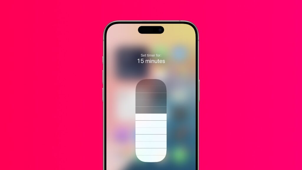 Set a Timer on iPhone using Control Center.