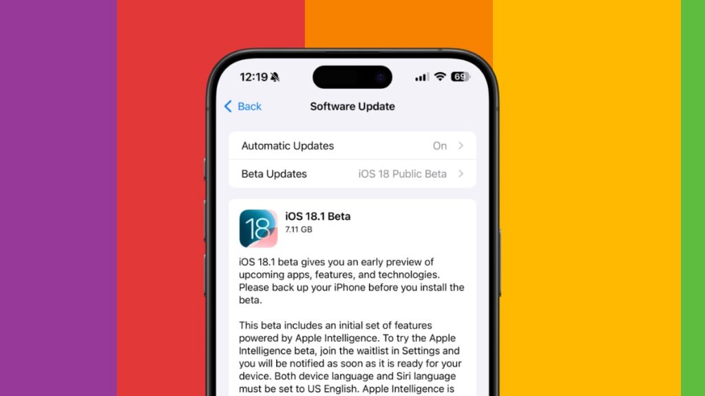 How to download iOS 18.1 public beta 1.