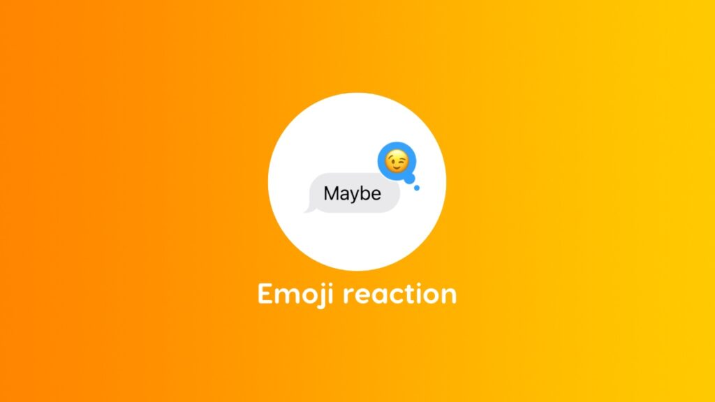 React to messages using emoji in iOS 18.