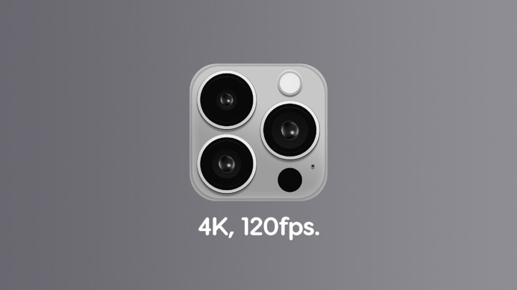 iPhone 16 Pro can shoot 4K at 120fps.