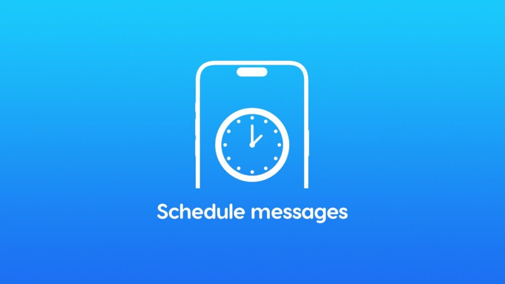 Schedule messages for later on iPhone, iPad, Mac.