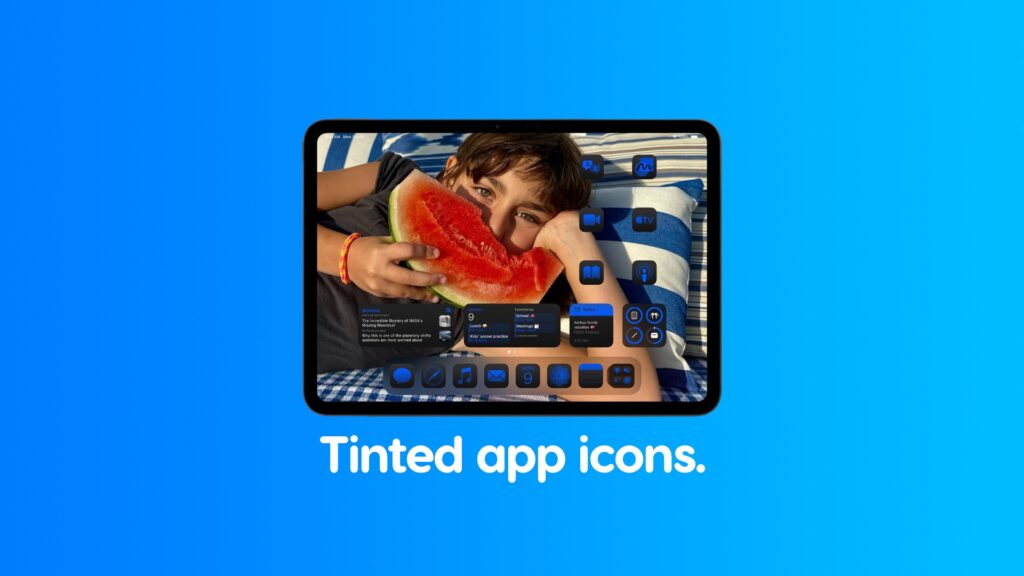 Tint app icons on iPhone and iPad.