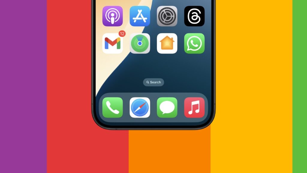 Disable app icon labels on iPhone and iPad.