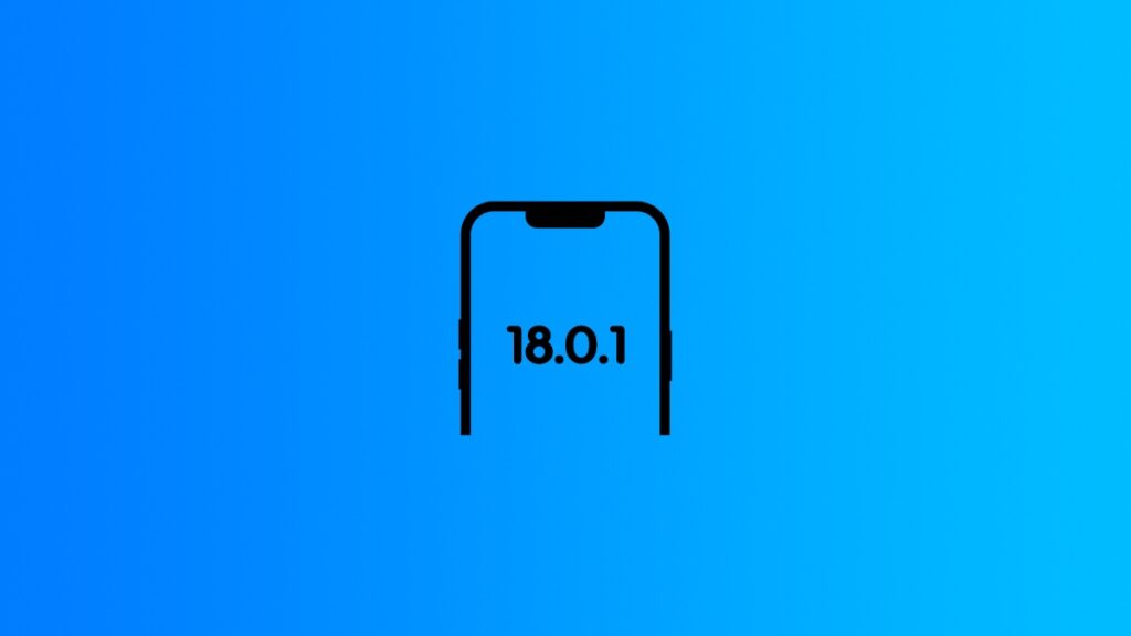 iOS 18.0.1 update is releasing soon.