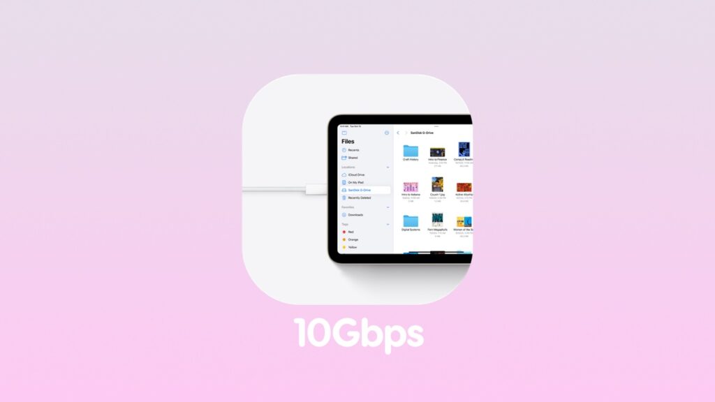 iPad mini 7 sports faster 10Gbps USB-C port.