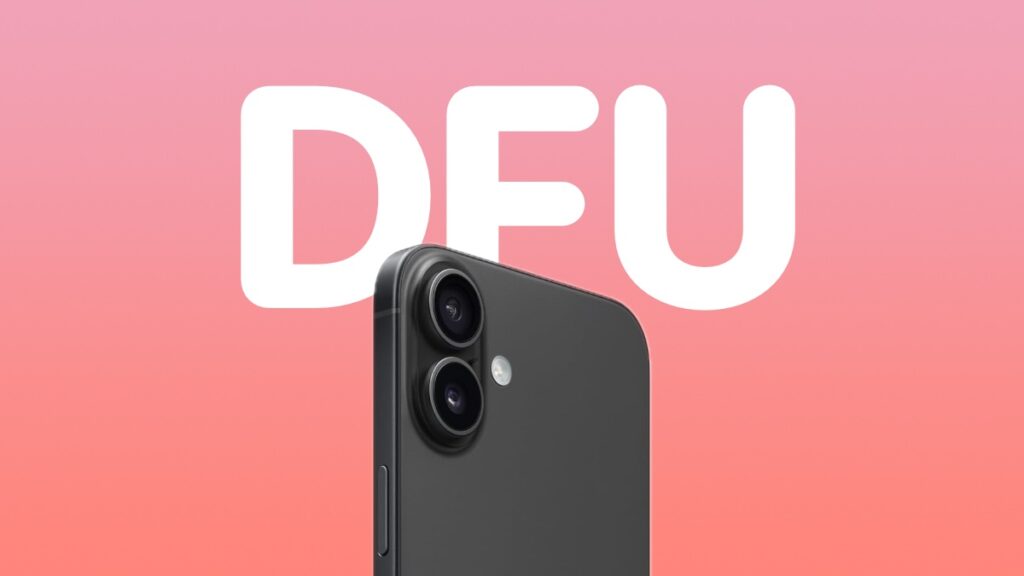 Enter DFU mode on iPhone 16 and iPhone 16 Pro.