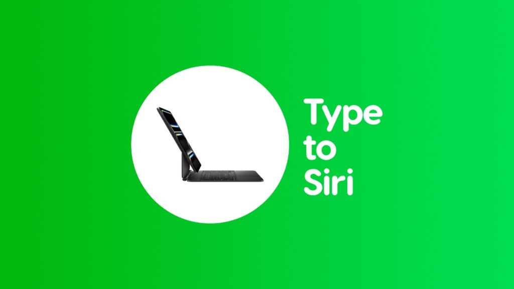 Type to Siri Magic Keyboard shortcut for iPad Pro and Air.