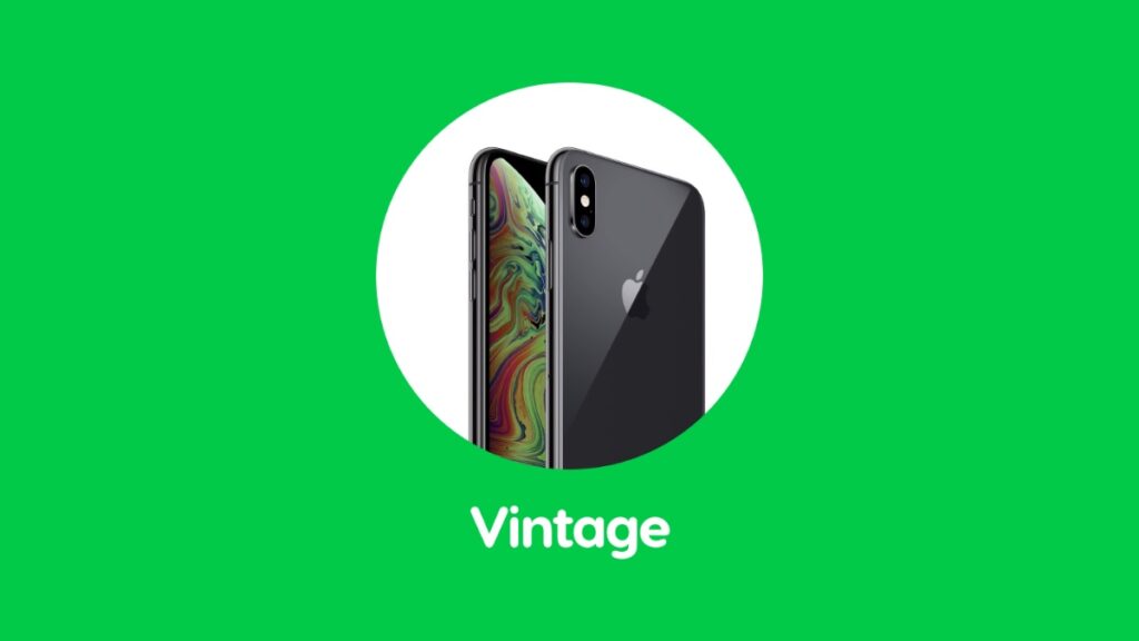 iPhone XS Max now vintage.