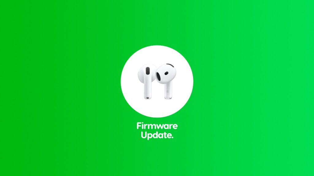 How to update AirPods firmware.