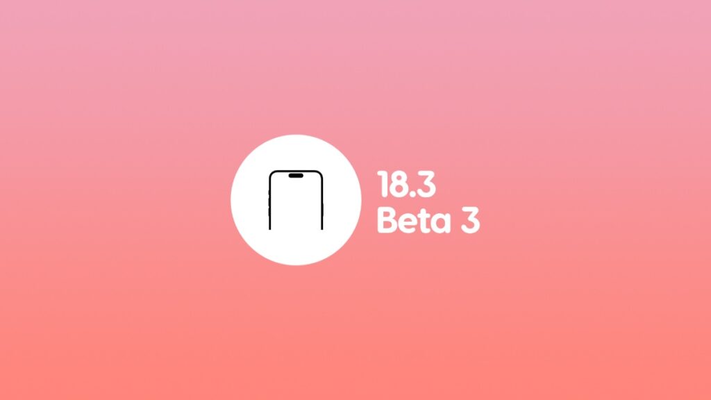 Download and install iOS 18.3 and iPadOS 18.3 beta 3.