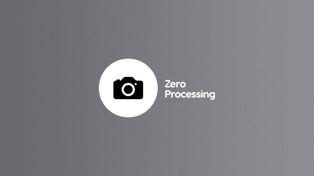 iPhone camera apps with zero processing.